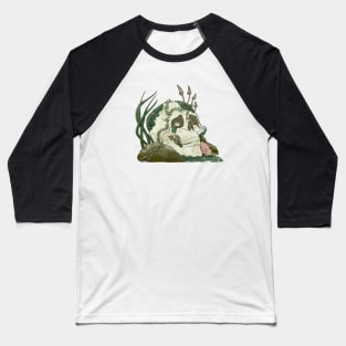 Moss Covered Skull Baseball T-Shirt